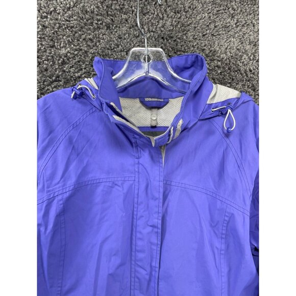 Eddie Bauer Windbreaker Jacket Womens Medium Purple Thermal Lined Weatheredge - Picture 5 of 16